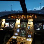 Cockpit Innenansicht Flugzeug Simulator